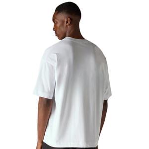 T-shirt en coton oversize pour homme, logo minimaliste sur la poitrine, streetwear, manches courtes, haut décontracté tendance - Product Image 6