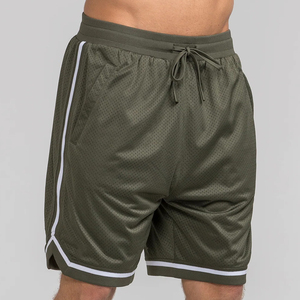 Factory Price Custom Brand Men's Basketball Shorts Reversible Double <b>Layer</b> Mesh Team Uniforms Printing Sports Wear Shorts - Product Image 6