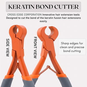 Cortador de Extensiones de Cabello Profesional, Herramienta de Eliminación de Adhesivos de Queratina de Acero Inoxidable de Precisión, Fácil de Usar - Product Image 1
