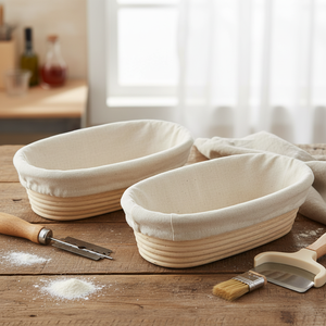 Panier à pain naturel fait à la main Fournisseur Bol à levain en rotin durable léger et écologique Vietnam - Product Image 3