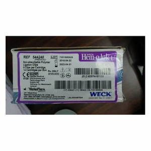 คลิปหนีบผูกหลอดเลือดแบบโพลิเมอร์ Teleflex Weck Hem-o-lok สำหรับการผ่าตัดระดับมืออาชีพ - Product Image 1