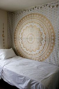 Tapiz de Mandala de algodón para colgar en la pared, colcha Bohemia hecha a mano, varios colores, decoración del hogar, ropa de cama de consignadores indios - Product Image 2