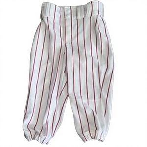 Men's Gradient Baseball Pants <b>Red</b> to Blue Sublimated Fitted Moisture Wicking With <b>Belt</b> And Pockets - Product Image 3