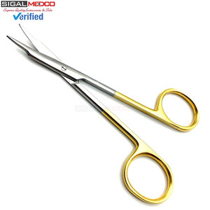 Tijeras de Tenotomía Stevens Curvas de 11 cm, de Carburo de Tungsteno y Acero Inoxidable, Tijeras Quirúrgicas Manuales de Precisión para Tejidos, Certificadas por la CE - Product Image 1