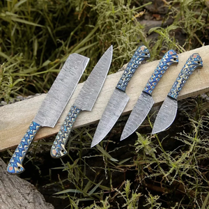 Professional Handmade Damascus Steel Chef <b>Knife</b> <b>Set</b> Razor <b>Sharp</b> Wooden Handle Kitchen Cutlery Supplier Wholesale Manufacturer - Product Image 1
