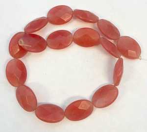 Cadena de Cuentas de Jade Facetadas Ovaladas, Piedra Verde Natural para Joyería, Cuentas Sueltas al por Mayor - Product Image 1