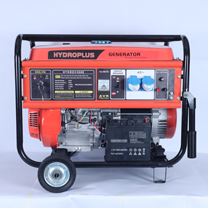 HYDROPLUS INTERNATIONAL 5500W GASOLINE <b>GENERATOR</b> 15HP 400V <b>PORTABLE</b> POWER <b>GENERATOR</b> <b>ELECTRIC</b>/RECOIL START WITH MULTIPLE USE - Product Image 4