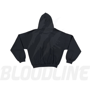 Sudadera con Capucha Negra Unisex Bloodline, Corte Regular, Manga Larga, Color Sólido, Casual, Transpirable, 100% Algodón, Antiarrugas, de Secado Rápido - Product Image 3