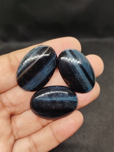 Natural Tiger's Eye Oval Cabochon Agate Stone Stones for Jewelry - Product Image 4