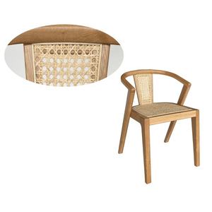 Hot Selling Modern Solid Wood <b>Dining</b> <b>Chair</b> <b>Rattan</b> PU Fabric Rubber Vietnam for Home Kitchen Restaurants Quality Home Furniture - Product Image 2