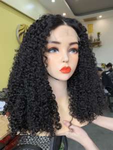 Vietnamien 100% Remy qualité eurasienne bouclés non transformés Extensions de cheveux humains Double trame perruques dans Deep Wave Jerry Curl Style - Product Image 6