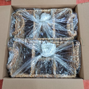 Panier cadeau en jonc de mer naturel en gros avec poignée pour Pâques et Noël, paniers cadeaux en vrac à prix avantageux du Vietnam - Product Image 4