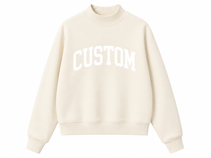 Sweat-shirt à col montant pour femmes grandes tailles, séchage rapide, respirant, manches longues, tricoté, vêtements d'hiver, impression de logo personnalisée - Product Image 1