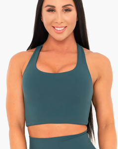 Soutien-gorge de sport dos nageur pour femme de haute qualité, léger, respirant, couleur personnalisable, motif uni, prix abordable, faible MOQ - Product Image 1