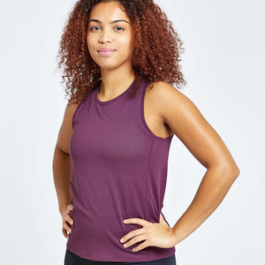 Débardeur tricoté confortable et respirant pour femme, haute qualité, vente en gros OEM, logo personnalisé, tenue de sport et yoga d'été, multicolore - Product Image 5