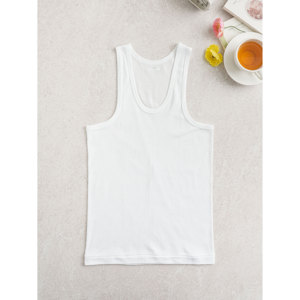 Camisetas básicas de algodón sin mangas para hombre, talla L para corredores, estilo de vida activo - Product Image 1