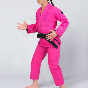 Traje de Jiu Jitsu Brasileño Clásico de Diseño Sólido con Logotipo Frontal, Duradero, 100% Algodón, de Secado Rápido y Transpirable, Hecho en Pakistán - Product Image 4