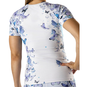 Wholesale Custom Logo Digital Printed Short Sleeve Girl MMA BJJ <b>Rash</b> Guard Jiu Jitsu <b>Swimming</b> <b>Rash</b> <b>Vest</b> for Women - Product Image 3