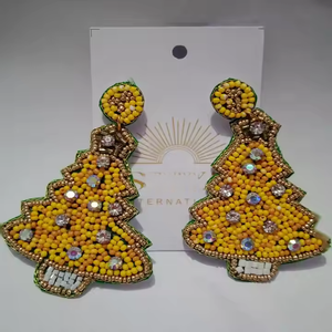 Pendientes de Cuentas de la Mejor Calidad, Bordados, Hechos a Mano, Multicolores, Joyería Artificial para Mujer, Venta al Por Mayor - Product Image 5