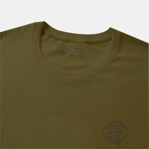 T-shirt à manches courtes pour homme Alitza, coupe classique, couleur unie, décontracté, col rond, jersey en coton, impression de logo sur le devant, personnalisé, séchage rapide - Product Image 5