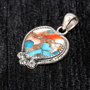 Pendentif en laiton de haute qualité plaqué argent avec serti en forme de coquille d'huître, style bohème, éco-responsable, breloques en cristal pour mariage - Product Image 3