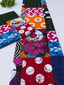 Tissu africain imprimé ciré et coton Ankara du Ghana pour vêtements de filles, artisanat et usage textile - Product Image 4