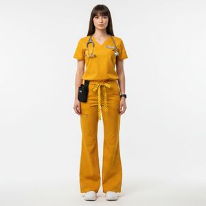 OEM Comfortable Hospital Workwear Wholesale Scrub Suit Manufacturer Custom Medical Scrubs <b>Set</b> Breathable Nurse Uniform - Product Image 1