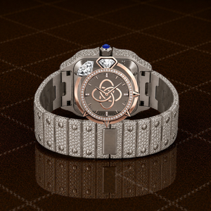 Premium Moissanite <b>Watch</b> Men Full <b>Diamond</b> VVS Stones Stainless Steel Luxury Wristwatch - Product Image 4