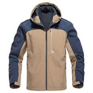 Veste de ski softshell unisexe imperméable coupe-vent doublée de polaire thermique pour homme et femme, à capuche, pour activités de plein air, snowboard, hiver, tactique - Product Image 1