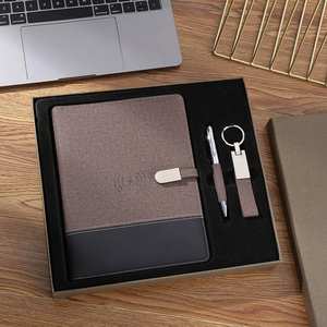 Ensemble de luxe Shanqi personnalisé : Carnet A5 en cuir PU imprimé sérigraphié, stylo, porte-cartes, porte-clés – Cadeau exquis - Product Image 5