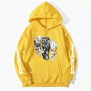 Sudadera con Capucha Personalizada con Estampado Gráfico, Ecológica, Transpirable, Estilo Urbano, de Poliéster y Felpa para Hombre - Product Image 5