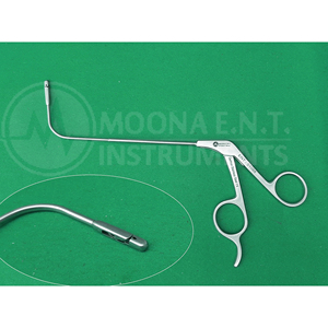 Pinces de biopsie nasale ORL à double action, à mâchoires verticales orientées à 90 degrés, pour sinus frontal, instrument FESS, longueur de travail 10 cm - Product Image 2