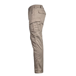 Uniforme de Camuflaje para Guardia de Seguridad, Chaqueta Táctica Caqui con Múltiples Bolsillos y Pantalones Cargo, Refuerzo en los Codos, Cierre de Velcro - Product Image 6