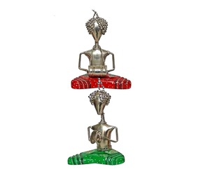 Listo para Exportar: Set de Músicos Sentados de Metal y Madera, Artesanía Tradicional Rajasthani Antigua, Decorativo para el Hogar, Artículo de Regalo - Product Image 3