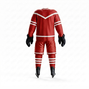 Tenue de hockey sur glace haut de gamme, vêtements d'équipe de hockey sur glace, maillot personnalisé imprimé, tissu extensible haute performance pour le jeu compétitif, personnalisable - Product Image 4