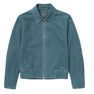 Fashionable Winter <b>Men</b> <b>Suede</b> Leather <b>Jacket</b>-Eco-Friendly Breathable Outerwear with Front Logo High Quality Durable Stylish - Product Image 1