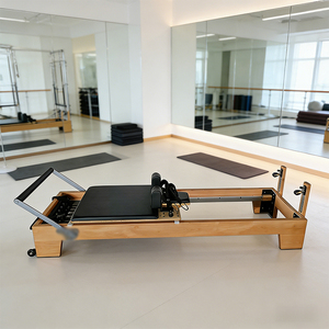 Appareil de Pilates en bois de hêtre de luxe pour étirements musculaires complets, Yoga et Pilates, idéal pour les entraînements à domicile - Product Image 1