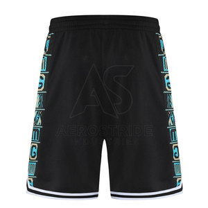 Shorts de basketball élégants pour hommes, respirants en maille, écologiques, anti-humidité, légers, taille élastique, personnalisables pour l'entraînement - Product Image 2