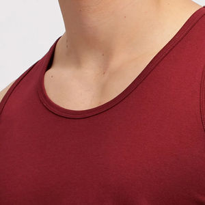 Camiseta sin Mangas para Hombre, Hecha a Medida, Ajuste Cómodo, Servicio OEM, Transpirable, 100% Algodón Tejido, Colores Sólidos, Precio al por Mayor - Product Image 6