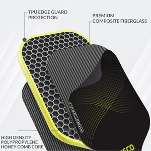 Ensemble de raquettes de pickleball en fibre de verre avec mousse multi-densité et housse de protection, idéal pour les débutants - Product Image 4