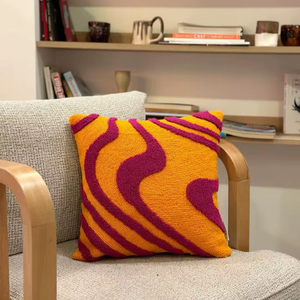 Tufted Boho Cushion Cover By Indian Textiles H/L Handwoven Decorative <b>Throw</b> <b>Pillow</b> Luxury Boho <b>Pillow</b> Cover - Product Image 1