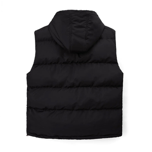 Chaleco Acolchado de Invierno para Hombre, Cálido, para Exteriores, con Forro Polar Grueso, Sin Mangas, con Capucha - Product Image 2