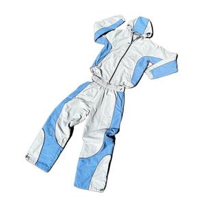 Derniers modèles de survêtements streetwear surdimensionnés pour hommes avec logo personnalisé, ensemble sweat à capuche zippé et pantalon de jogging, modèle vierge - Product Image 1