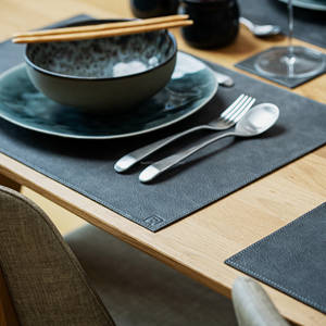 Non Slip Smell Proof Heavy Duty Leather <b>Placemats</b> for Restaurant <b>Dining</b> <b>Table</b> Waterproof Easy Clean Heat Resistant LPMR-0012 - Product Image 4
