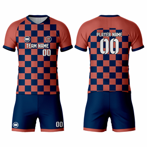 Trendy Soccer Uniform High Quality Breathable Quick Dry Polyester Jersey Shorts Set Custom Team Name Half Wholesale Manufacturer - Product Image 6