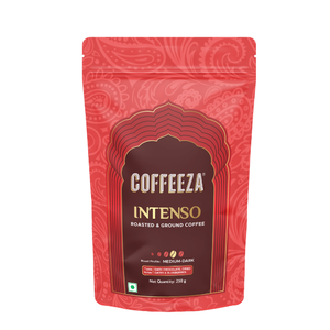 กาแฟบด Coffeeza Intenso 250 กรัม คั่วกลางเข้ม พรีเมียม  กาแฟคาเฟอีนสูง สั่งซื้อจำนวนมากจากอินเดีย - Product Image 1