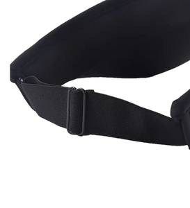 Black Quick Dry Curved Brim Sun Visor <b>Hat</b> <b>Summer</b> Adjustable UV Protection Unisex Outdoor Casual Daily Use Polyester Sports Visor - Product Image 3