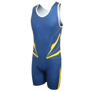 Nouvelle Arrivée Maillots de Lutte Sans Manches Sublimation Grande Taille Séchage Rapide Respirant Taille Adulte Homme Maillot de Lutte Service OEM - Product Image 3