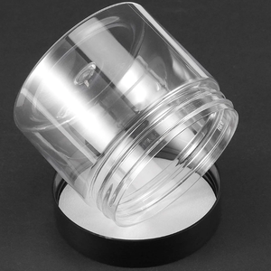 Frascos de Plástico PET Transparente de 6oz con Tapa de Rosca de Boca Ancha para Almacenamiento de Cosméticos y Cuidado de la Piel, Personalizables con Serigrafía para Mascarillas Faciales - Product Image 1