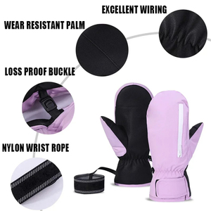 Custom <b>Ski</b> <b>Gloves</b> Waterproof Thermal Insulated Snow <b>Gloves</b> for Winter Sports Skiing Anti Slip Grip OEM Supplier - Product Image 4